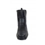 Ghete barbati, din piele naturala, model casual, inchidere cu fermoar, imblanite, calapod lat - GB4013NEGRU